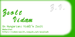 zsolt vidam business card